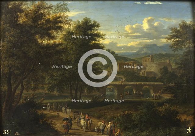 Road along a river, between 1674 and 1717. Creator: Adriaen Frans Boudewyns.