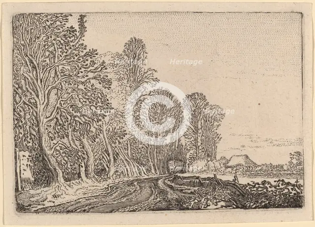 Road at the Edge of the Forest, 1621. Creator: Willem Pietersz. Buytewech.