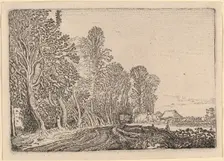 Road at the Edge of the Forest, 1621. Creator: Willem Pietersz. Buytewech