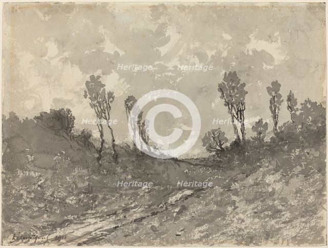 Road at Hérisson, 1911. Creator: Henri-Joseph Harpignies.
