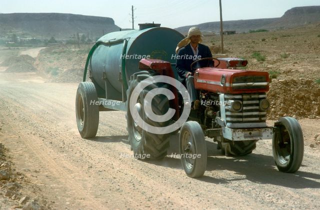 Road-building in Tunisia. Artist: Unknown