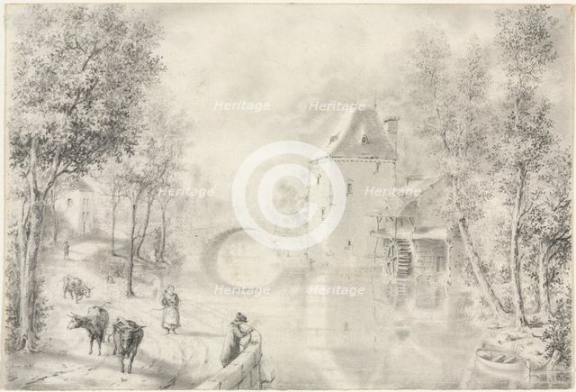 Road by the Old Bridge, 1800s. Creator: Unknown.