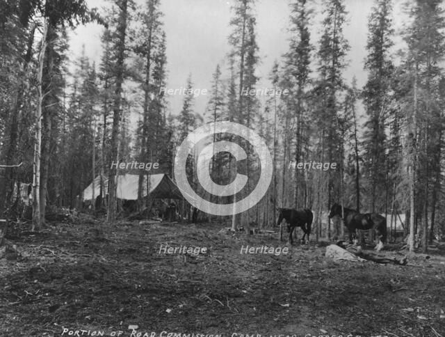 Road Commission camp near Copper Center, between c1900 and 1923. Creator: Unknown.
