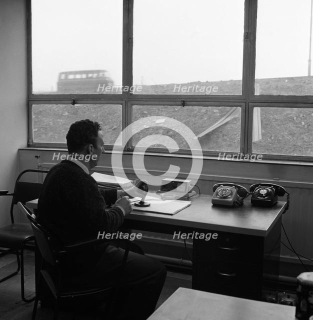 Road control room, Park Gate Iron & Steel Co, Rotherham, South Yorkshire, 1964.  Creator: Michael Walters.