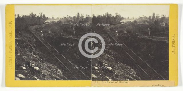 Road East of Station, at Auburn, 1864/69. Creator: Alfred A. Hart.