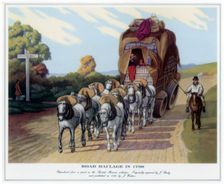 Road Haulage in 1790 (1820).Artist: J Baily