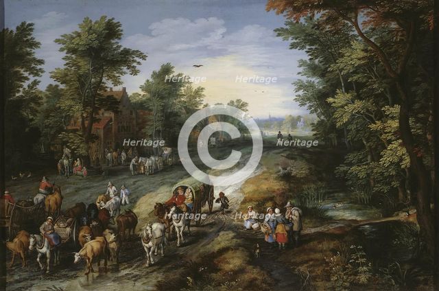 Road in the Environs of a City, 1611. Creator: Jan Brueghel the Elder.