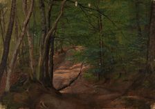 Road in the Forest, 1838. Creator: Adolph Tidemand