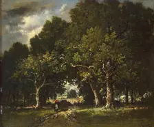 Road in the Wood, 1850. Creator: Narcisse Virgile Diaz de la Pena