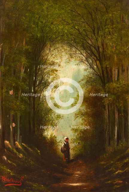 Road in the Woods, 2nd half of 19th century. Creator: Unknown.