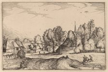 Road into a Village. Creator: Claes Jansz Visscher