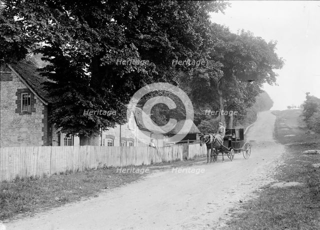 Road leading to White Horse Hill, Uffington, Oxfordshire, c1860-c1922. Artist: Henry Taunt