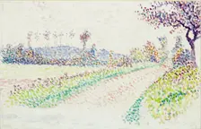Road near Eragny, 1886. Artist: Lucien Pissarro