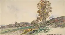 Road near La Côte-Saint-André, 1885. Creator: Johan Barthold Jongkind