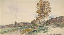 Road near La Côte-Saint-André, 1885. Creator: Johan Barthold Jongkind