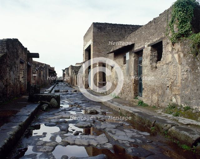 Road of Abundance, Pompeii, Italy, 2002. Creator: LTL.