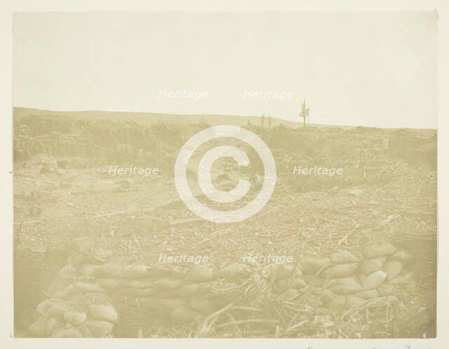 Road Opened Through Trenches, 1855. Creator: James Robertson.