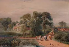 Road Scene with Cattle 19th century, (1935). Creator: Peter de Wint