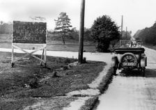 Road sign in New Forest, UK 1924. Creator: Unknown