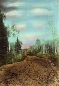 Roadbed After Planning. Kedrovsk-Alekseevsk Road, 1906-1908. Creator: Dorozhno-Stroitel'nyi Otdel