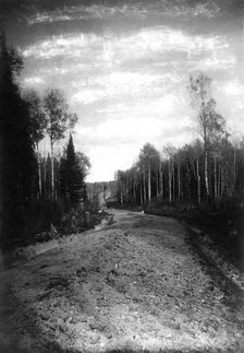 Roadbed Before Smoothing, 1909. Creator: Dorozhno-Stroitel'nyi Otdel