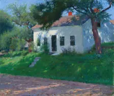 Roadside Cottage, 1889. Creator: Dennis Miller Bunker