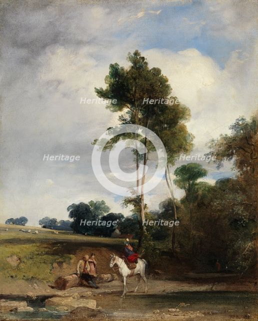 Roadside Halt, 1826. Creator: Richard Parkes Bonington.