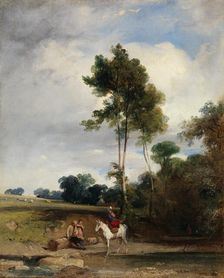 Roadside Halt, 1826. Creator: Richard Parkes Bonington