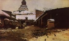 Roadside in Moscow 1892, (1965). Creator: Sergey Ivanovich Svetoslavsky