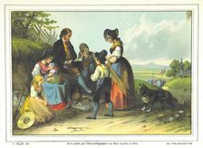 Roadside picnic, 1840. Creator: J. Ranstl