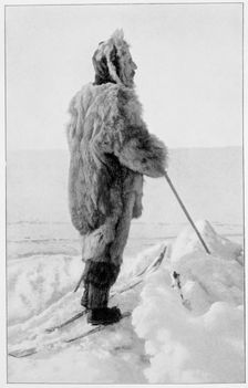 Roald Amundsen in polar kit, Antarctica, 1911-1912. Creator: Unknown