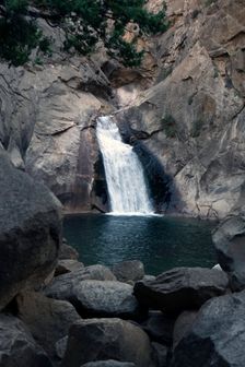 Roaring River Falls, Kings Canyon, California, USA, 2022. Creator: Ethel Davies