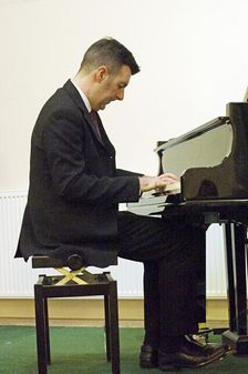 Rob Barron, Simon Spillett Quartet, National Jazz Archive, Loughton, Essex, 15 Feb 2020. Creator: Brian O'Connor