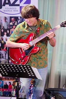 Rob Luft, Arild Anderson Trio, Watermill Jazz Club, Dorking, Surrey, June 2026. Creator: Brian O'Connor