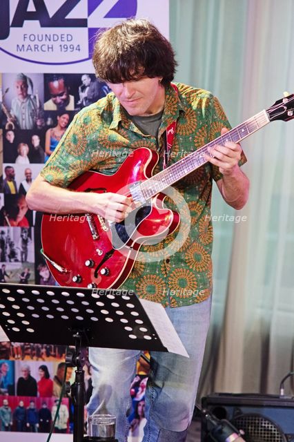 Rob Luft, Arild Anderson Trio, Watermill Jazz Club, Dorking, Surrey, June 2026. Creator: Brian O'Connor.