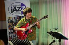 Rob Luft, Arild Anderson Trio, Watermill Jazz Club, Dorking, Surrey, June 2026. Creator: Brian O'Connor