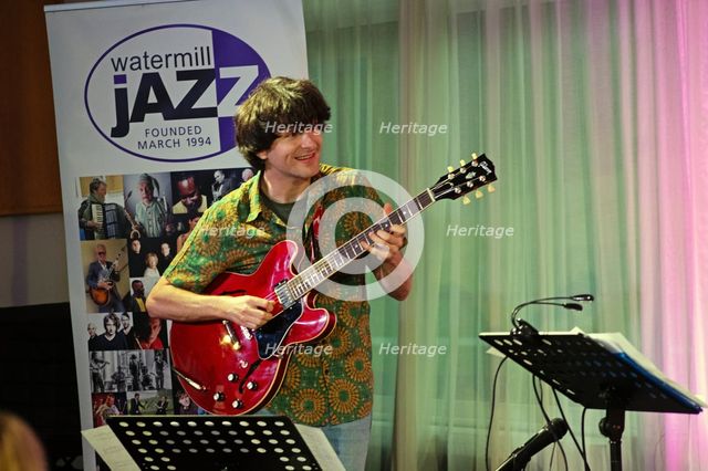 Rob Luft, Arild Anderson Trio, Watermill Jazz Club, Dorking, Surrey, June 2026. Creator: Brian O'Connor.