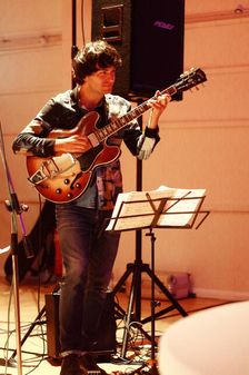 Rob Luft, Byron Wallen 4 Corners, Battle Jazz Festival, Battle, East Sussex, July 2023. Creator: Brian O'Connor