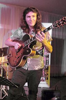 Rob Luft, Eddie Parker’s Airborn, Watermill Jazz Club, Dorking, Surrey, March 2025. Creator: Brian O'Connor