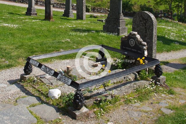 Rob Roy's grave at Balquhidder Parish Church, Stirling, Scotland. Creator: Peter Thompson.