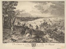 Robbery on a Road after a painting in the collection of the Duc de Choiseul, 1771. Creator: Louis Germain