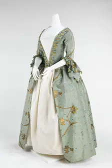 Robe à l'Anglaise, British, 1770-75. Creator: Unknown