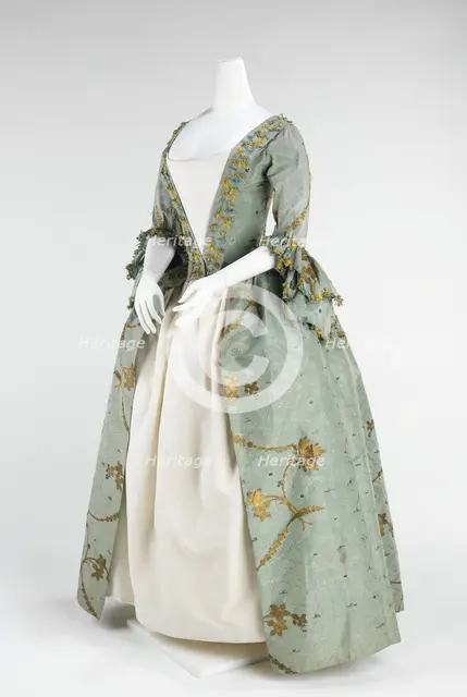 Robe à l'Anglaise, British, 1770-75. Creator: Unknown.