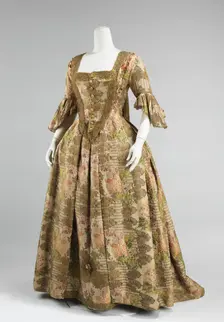 Robe à la Française, European, 1730-40. Creator: Unknown