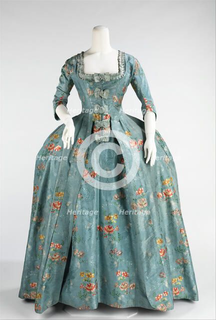 Robe à la Française, French, 1760-70. Creator: Unknown.