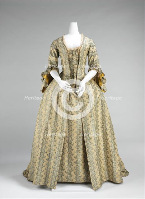 Robe à la Française, French, 1760-70. Creator: Unknown.