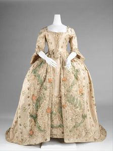 Robe à la Française, French, 1770-75. Creator: Unknown