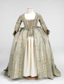 Robe à la Française, French, ca. 1780. Creator: Unknown
