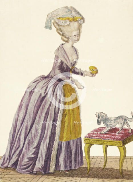 Robe à la Levité, between 1911 and 1914 after the original of 1778-1787. Creator: Etienne Claude Voysard.