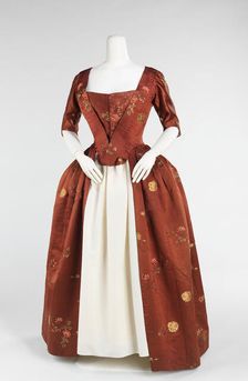 Robe à l'Anglaise, British, 1740-60. Creator: Unknown